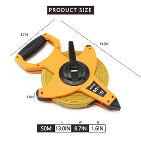 LAND 165ft tape double-scale view shows feet and metric quickly