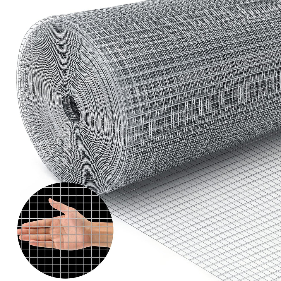 Land Guard 19ga hardware cloth roll for durable poultry fencing and garden protection.