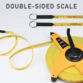 LAND open-reel with double-throat rollers prevents twisting for accurate layout.