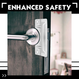 Landhoow durable stainless steel material provides lasting door protection