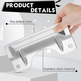 Landhoow stainless steel latch guard close-up highlights corrosion resistance