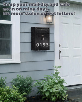 LAND·VOI locking mailbox with IP65 seal provides secure access.