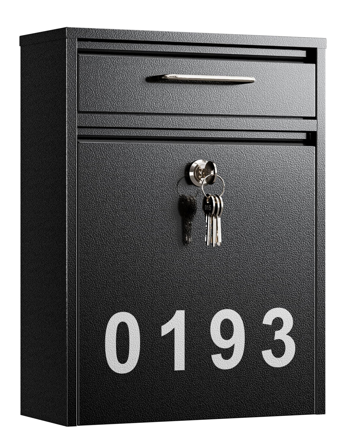 LAND·VOI large-capacity mailbox mounted outdoors for secure deliveries.