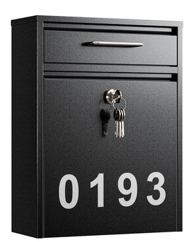 LAND·VOI large-capacity mailbox mounted outdoors for secure deliveries.