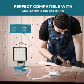 LANKA LED work light offers dual brightness for flexible on site visibility.