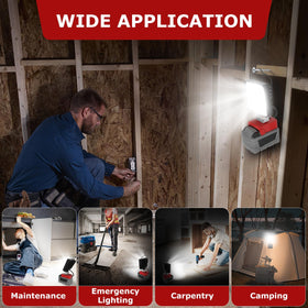 LANKA M18 work light with waterproof lamp head for outdoor durability