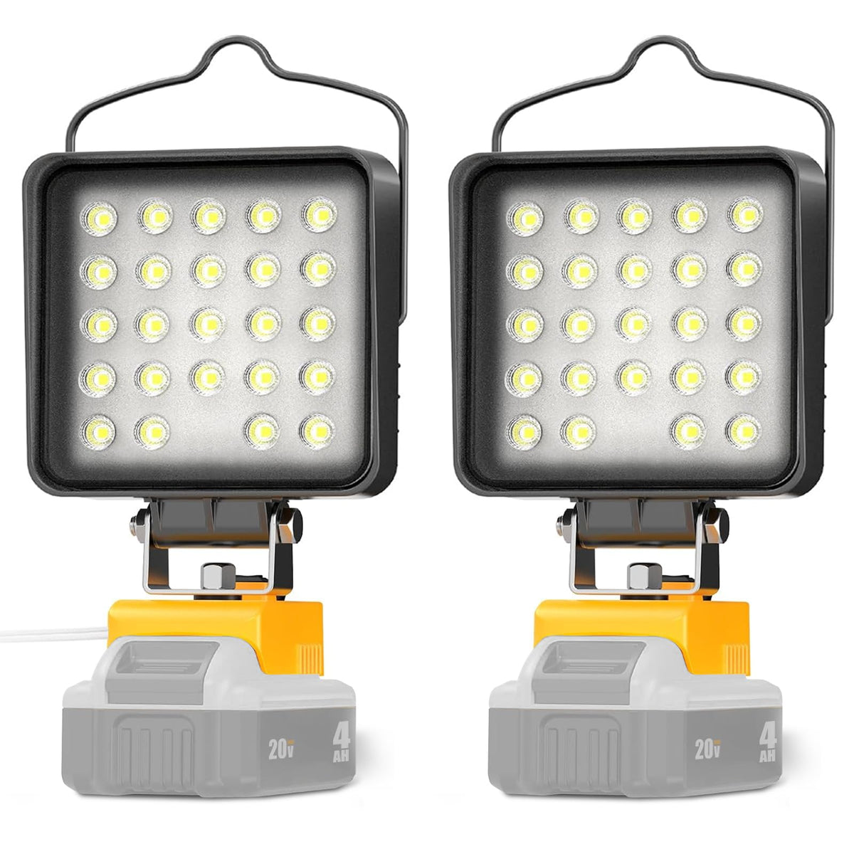 LANKA two-pack LED work light front view, ideal for workshops and job sites.