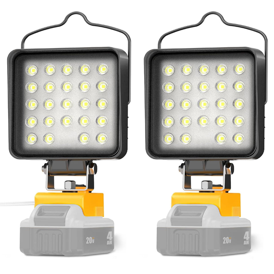 LANKA two-pack LED work light front view, ideal for workshops and job sites.