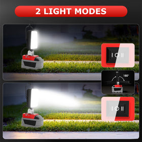 LANKA work light features USB-C charging port for powering devices while you work.