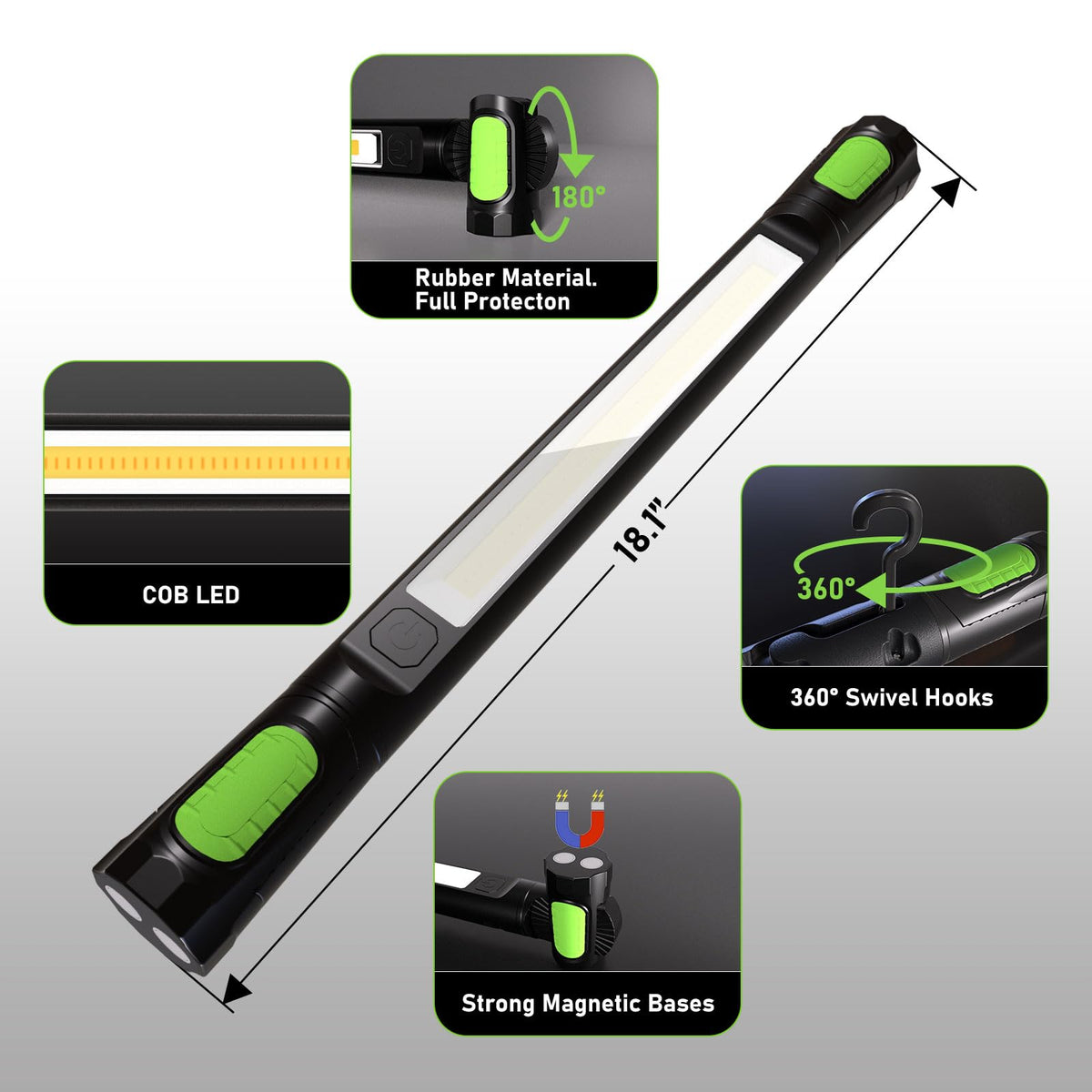 LANKA Work Light offers emergency SOS mode for versatile outdoor or home use.