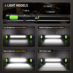 LANKA Work Light includes a USB power bank to charge devices.