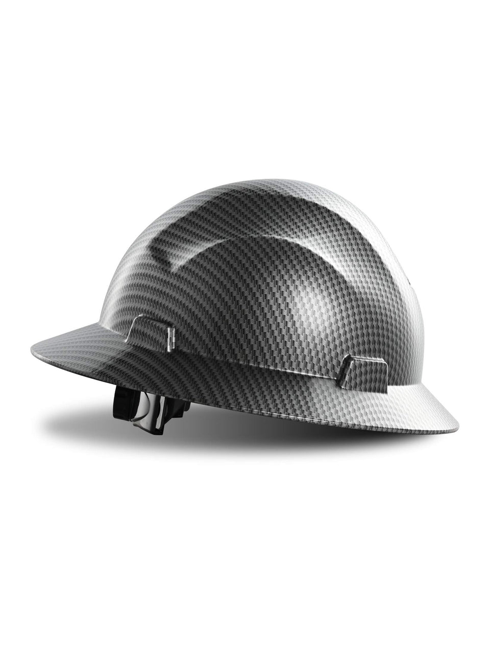 LANON full brim hard hat in charcoal texture for durable site protection.