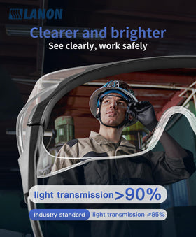 LANON high transmission lenses deliver brighter, wider field of view.
