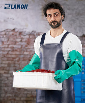 LANON gloves feature a textured palm for confident grip in greasy conditions.