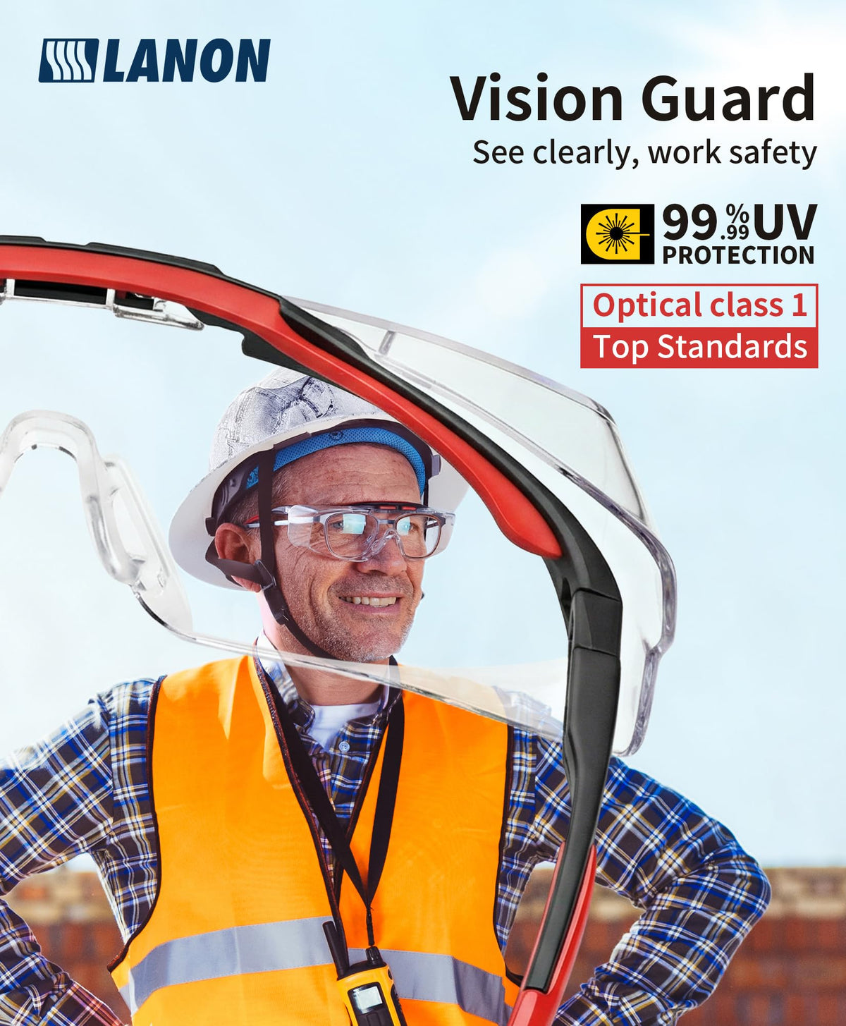 LANON Protection anti-fog coating keeps lenses fog-free in diverse conditions.