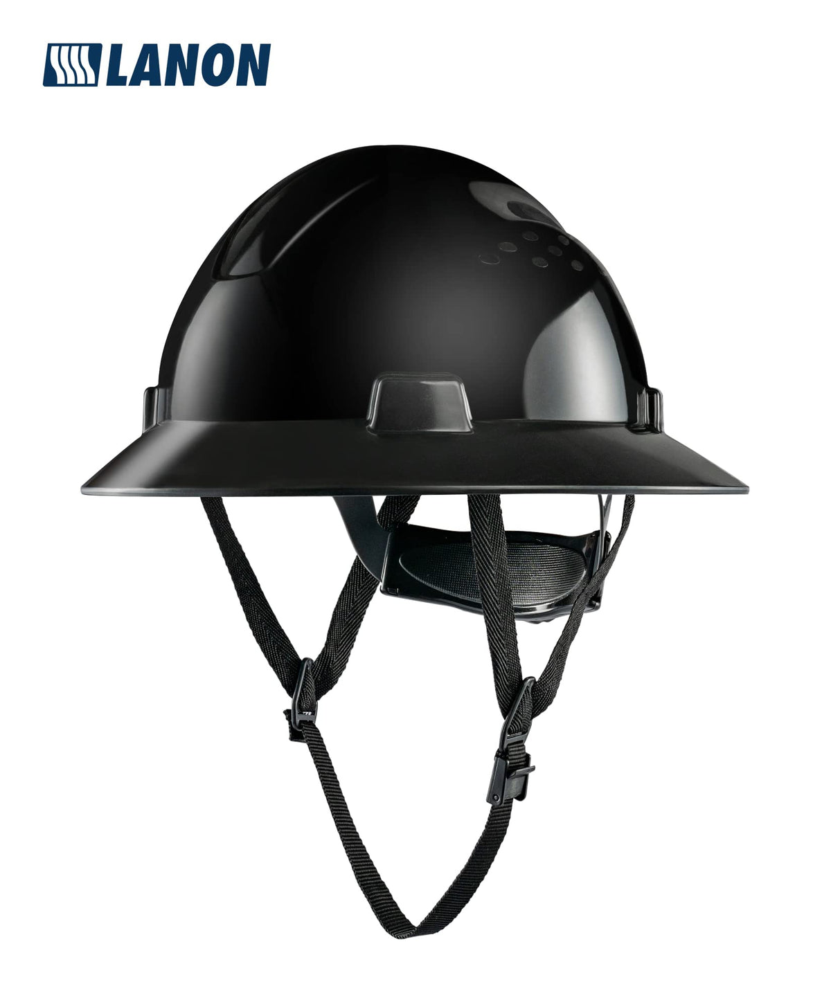 LANON packaging image with safety helmet ready for job site.