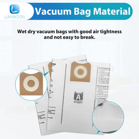 LANROON RIDGID-compatible VF3502 bags for versatile shop cleaning.