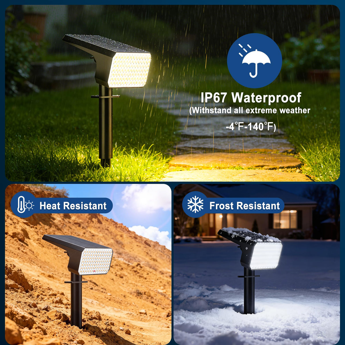 LANSOW 120-degree adjustable head directs light where you need.