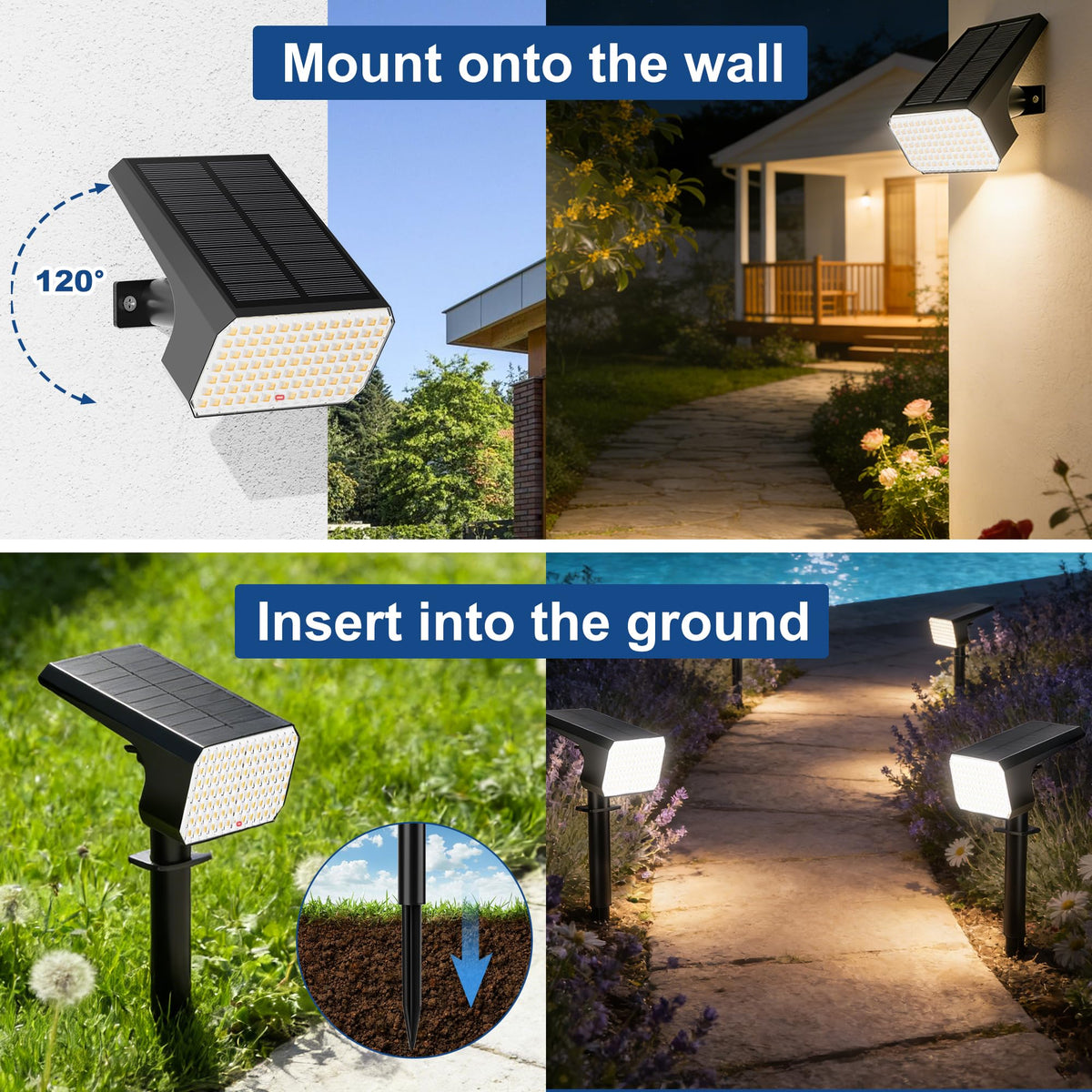 LANSOW auto on/off dusk-to-dawn ensures easy daily use.