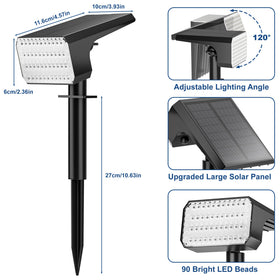 LANSOW easy installation with stake or wall mount.