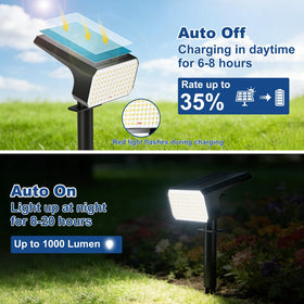 LANSOW statuary accent light enhances garden statues with subtle light