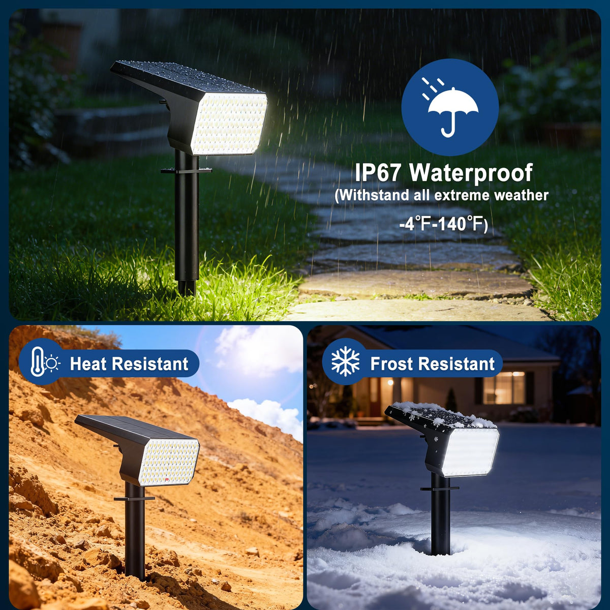 LANSOW tree spotlight highlights landscape with wide 120-degree beam