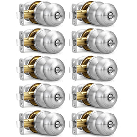 LANSTE privacy knob for bedrooms with brushed nickel finish