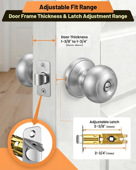 LANSTE reversible design knob supports both left and right handed doors