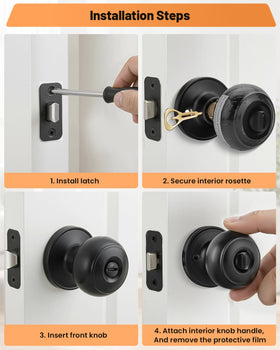 LANSTE hardware and instructions included in the package for easy installation.