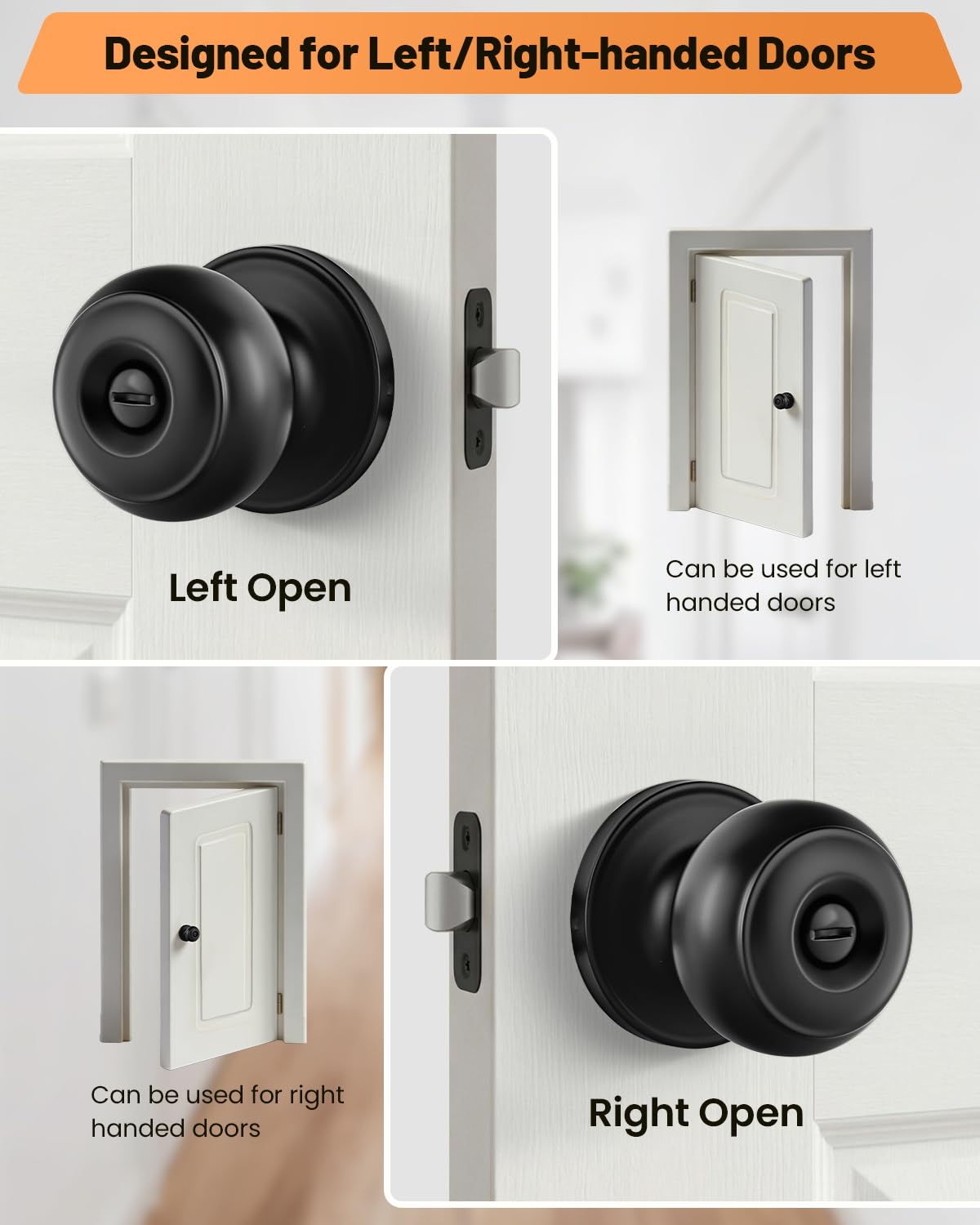 LANSTE stainless steel with matte black finish resists humidity and wear.