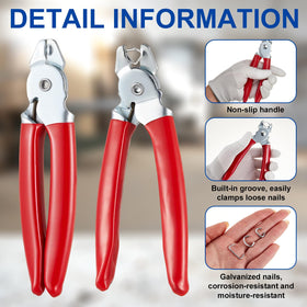 Lanties 300 pieces hog rings for versatile DIY projects.