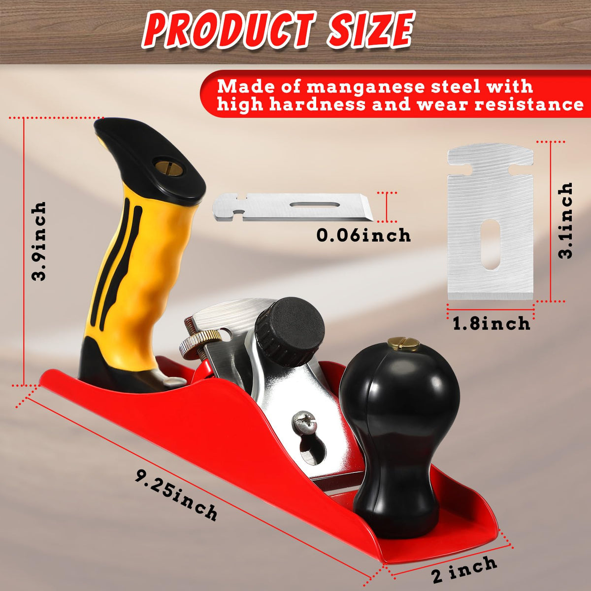 Lanties bench plane design for stable woodworking sessions