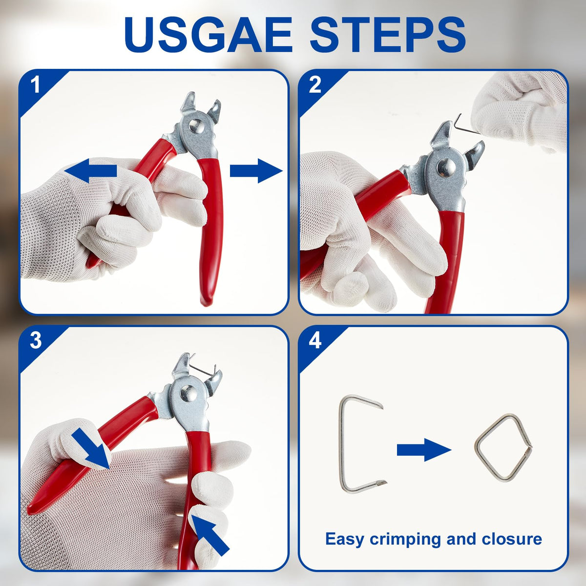 Lanties protective gloves provide grip and safety during fastenings.