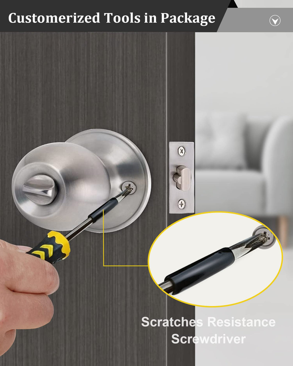 Lanwandeng deadbolt cylinder provides single-key convenience for entry.