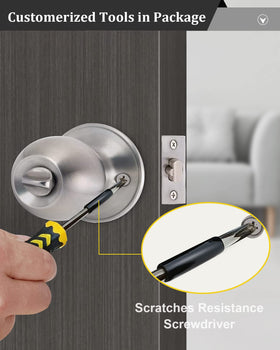 Lanwandeng deadbolt cylinder provides single-key convenience for entry.