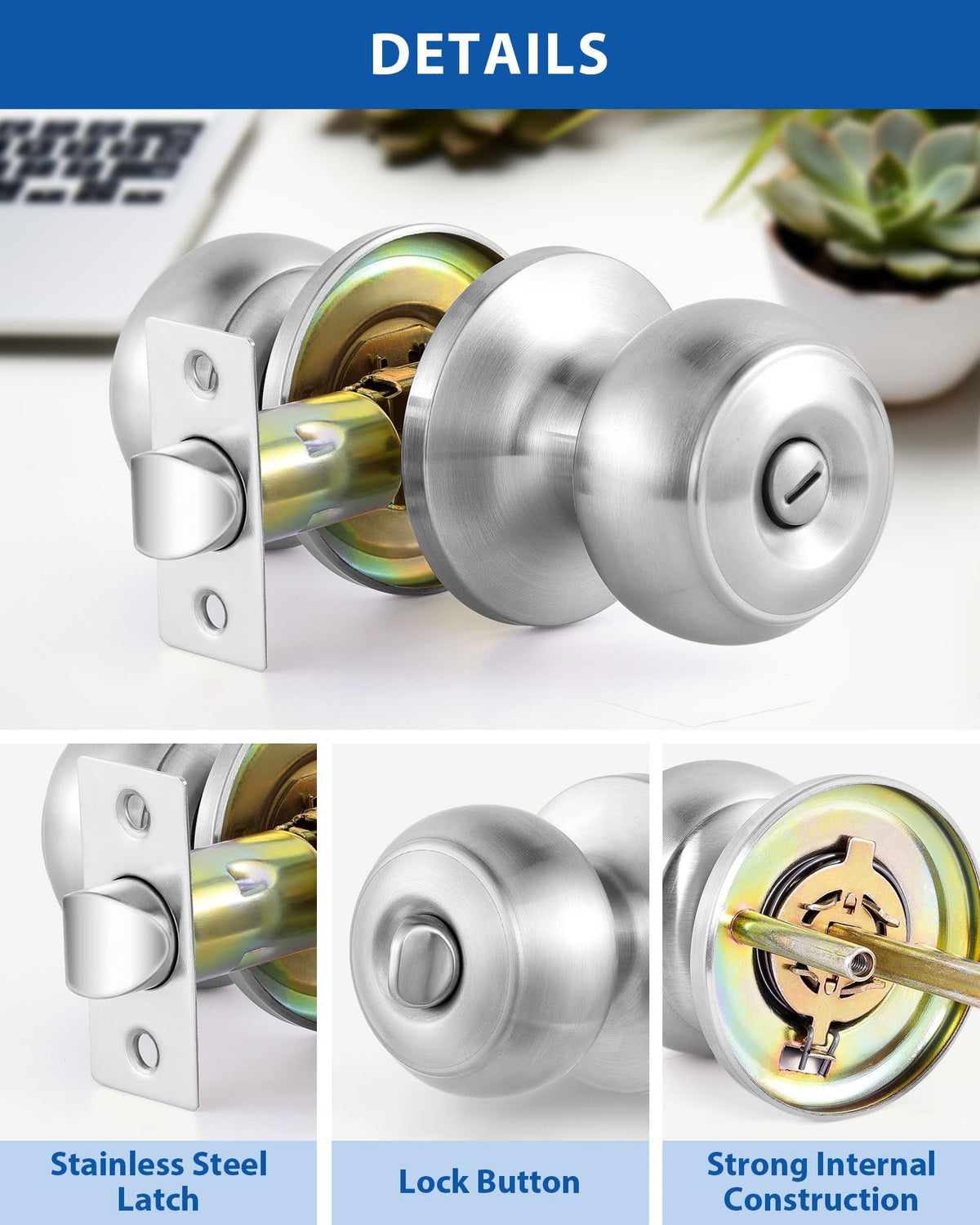 Lanwandeng door thickness compatibility from 1-3/8 to 1-3/4 inches.