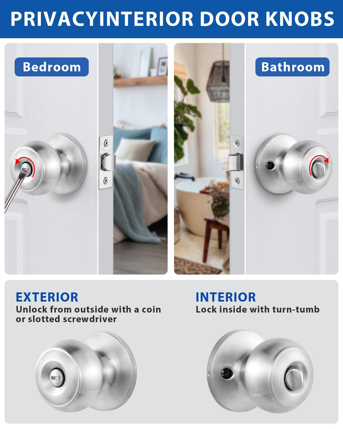 Lanwandeng flat ball style knob offering a modern look and comfortable grip.