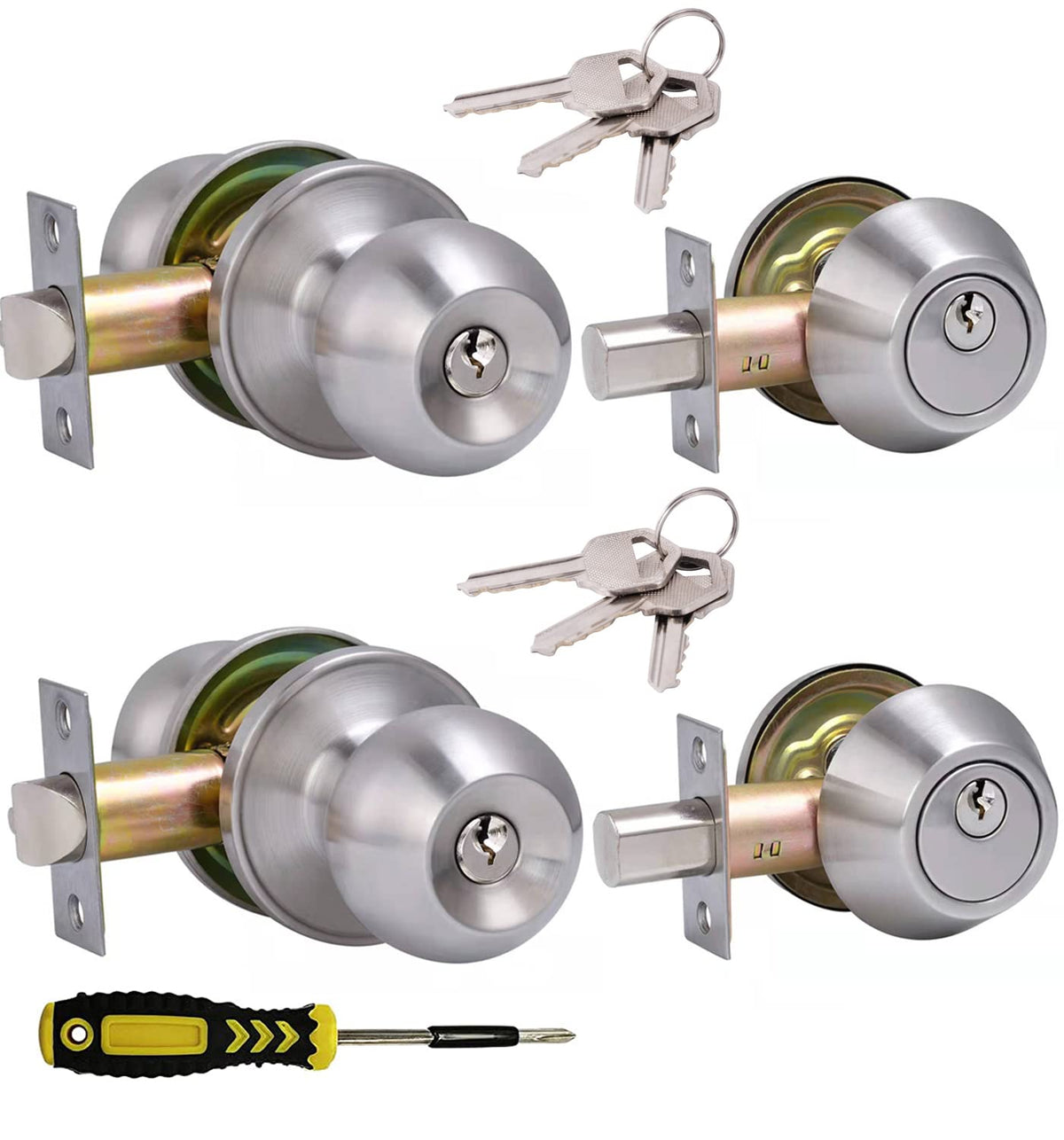 Lanwandeng keyed-alike entry knob for simplified home access.