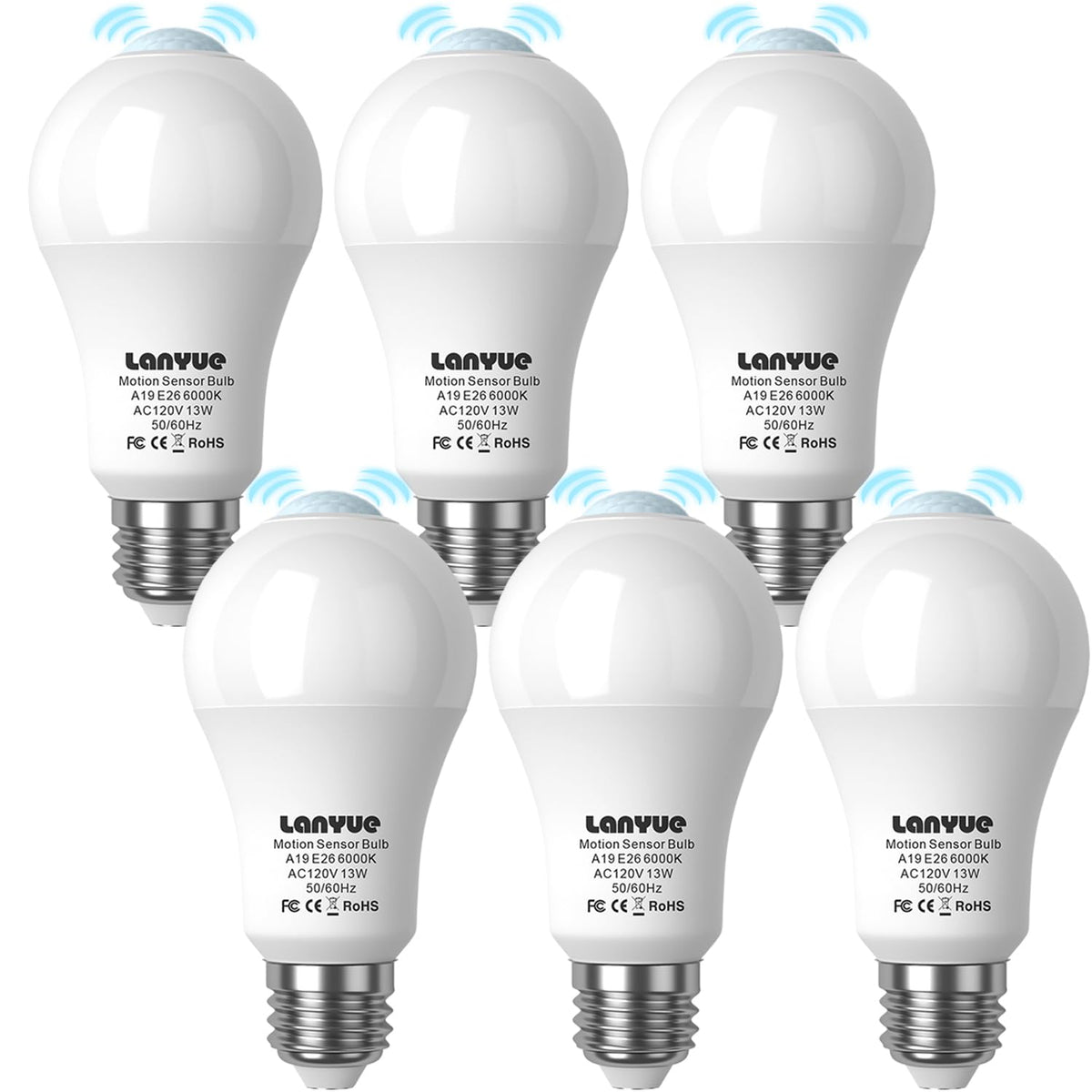 Lanyue motion sensor bulb lights porch area at dusk for easy nighttime access