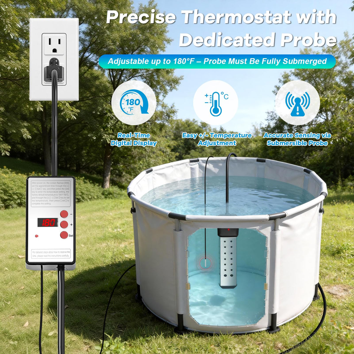 Laoaivena thermostat real-time display shows precise temperature