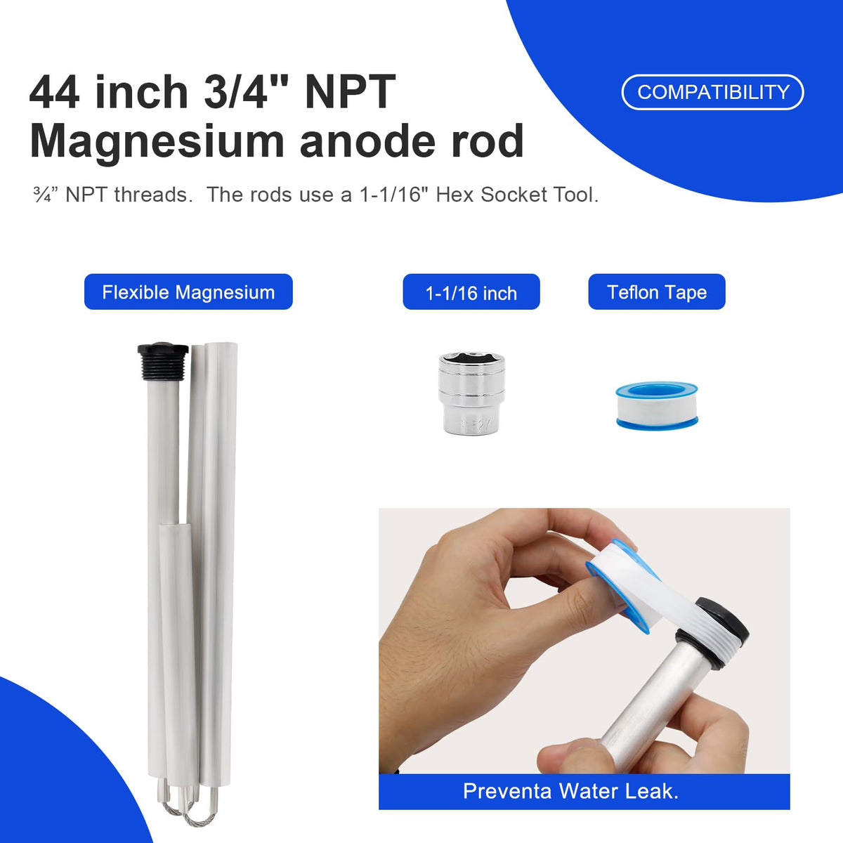 Laofudech segmented design enables easier installation in tight spaces.