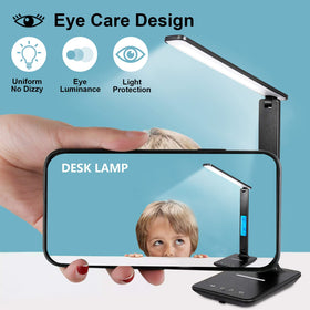LAOPAO desk lamp anti glare shade promotes comfortable reading
