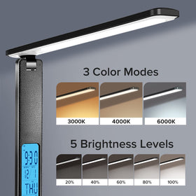 LAOPAO desk lamp USB port enables convenient charging while studying