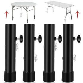 Laowu 4-pack extenders, top view showing stable height options