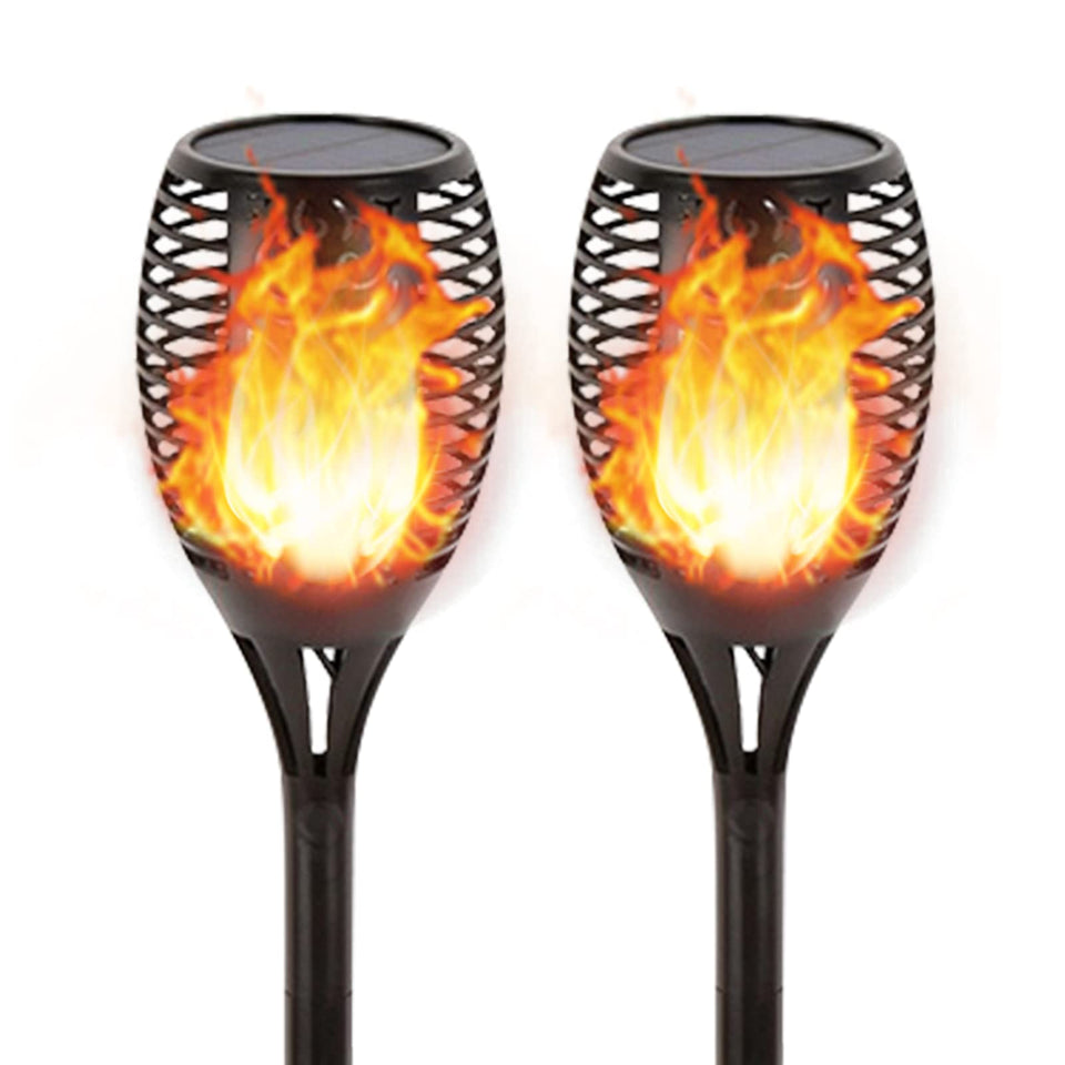 Lapeort Solar Torch 43 large flame glow enhances outdoor ambiance after dusk