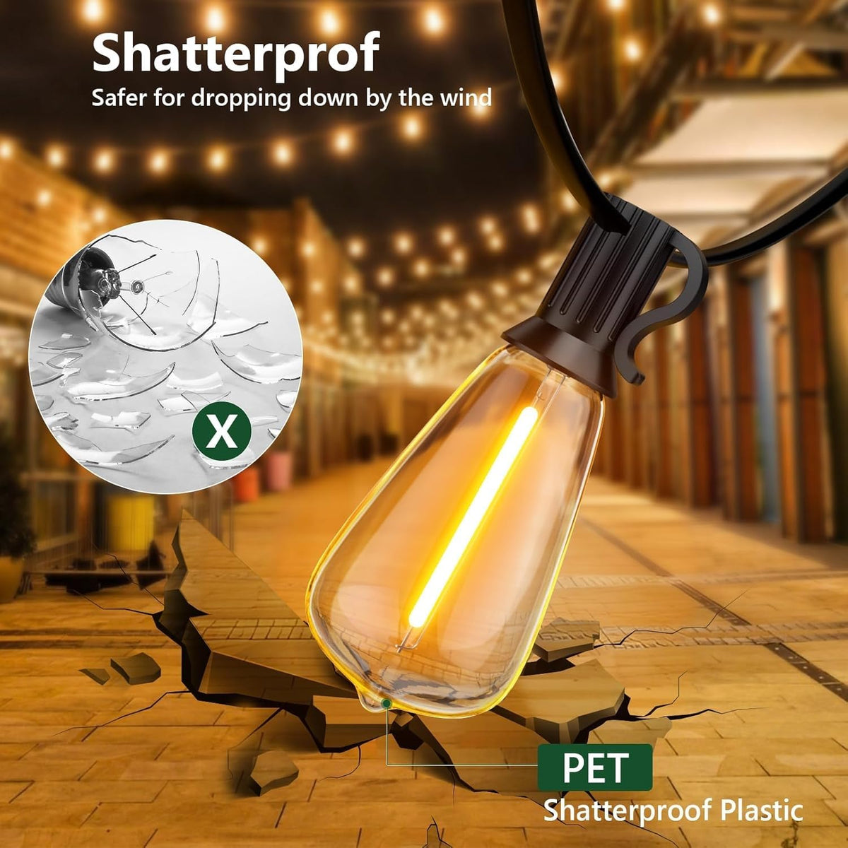 LaPitio 2500K warm white glow for inviting evenings on porches and patios