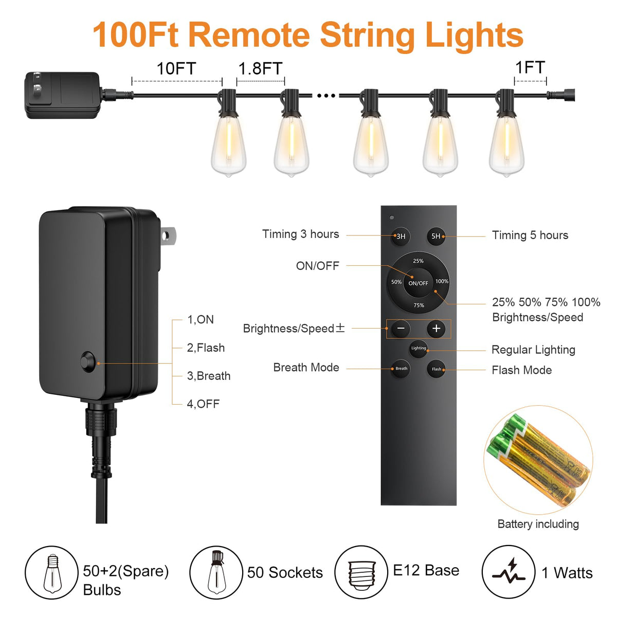 LaPitio energy-saving LEDs reduce power usage while keeping yard bright