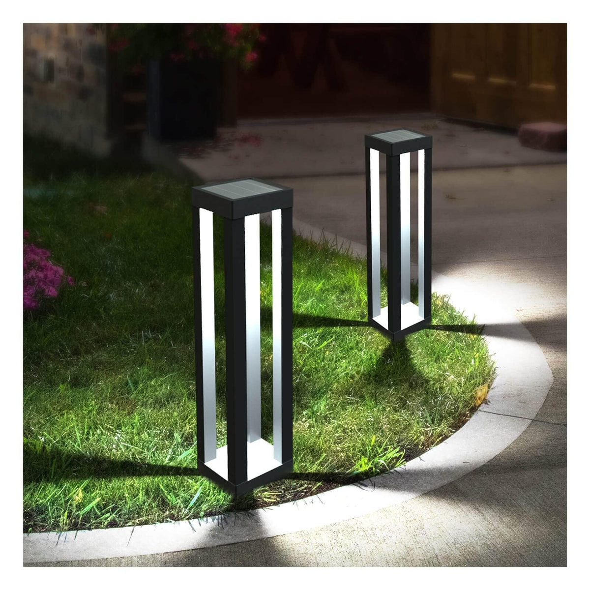 Lapsnail dusk-to-dawn solar lanterns, auto lighting at sunset
