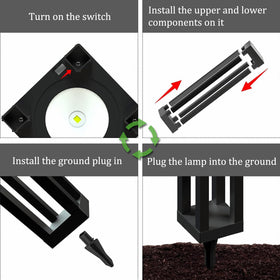 Lapsnail two-pack garden path lanterns, perfect for walkways and porches