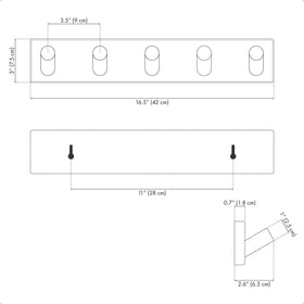 LARHN versatile rack for towels, coats, and bags